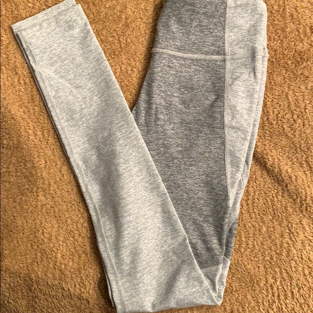 Two-Tone Warmup Legging - Dove &amp; Ash